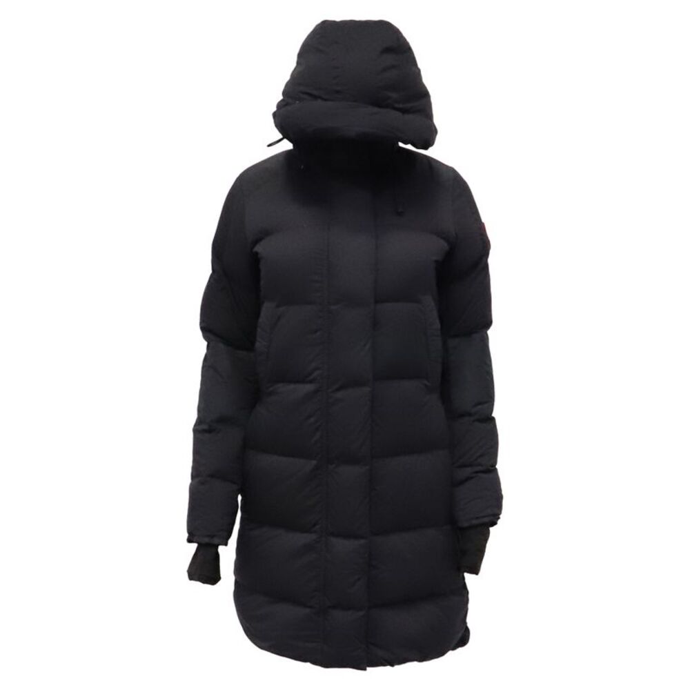Canada Goose Alliston Quilted Down Coat in Black Polyamide